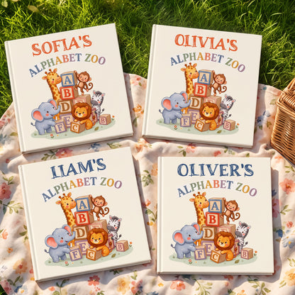 Personalized Animal Alphabet Book, Custom Name ABC Story for Kids