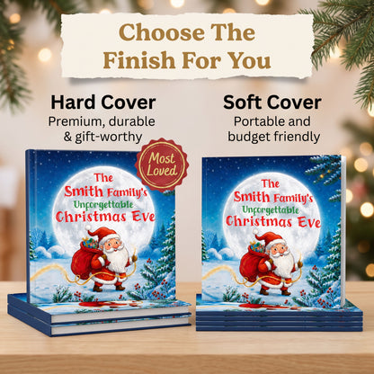 Personalized Family Christmas Book, Custom Name Storybook, Christmas Eve Gift for Family