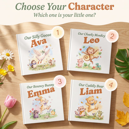 Personalized Birthday Book, Custom Baby Name Storybook, Silly Goose Birthday Keepsake