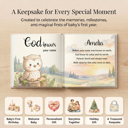 Personalized Baptism Gift for Boy or Girl, Christian Storybook, Faith Bedtime Book