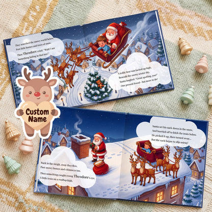Personalized Christmas Eve Book for Kids, Custom Storybook with Name