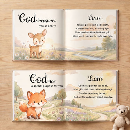 Personalized Baptism Gift for Boy or Girl, Christian Storybook, Faith Bedtime Book