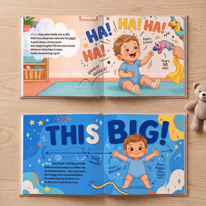 Personalized Baby Book for Daddy, New Dad Gift from Baby, First Time Dad Gift