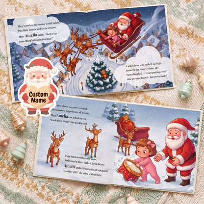 Custom Name Santa Story, Night Before Christmas Book