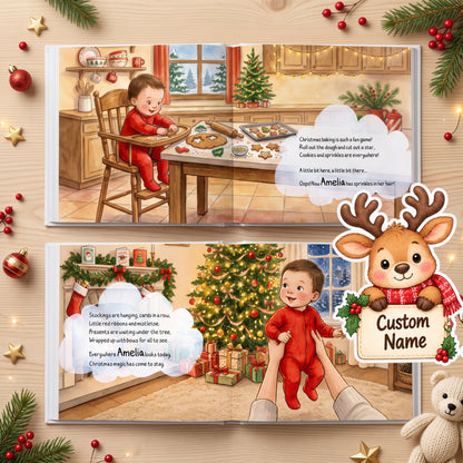 Baby’s First Christmas Personalized Book, 1st Christmas Baby Gift