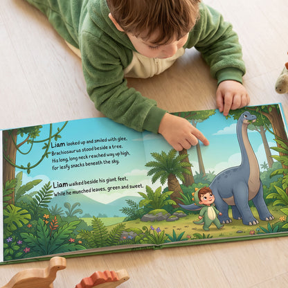 Dinosaur Birthday Book Personalized, Personalized Dino Character