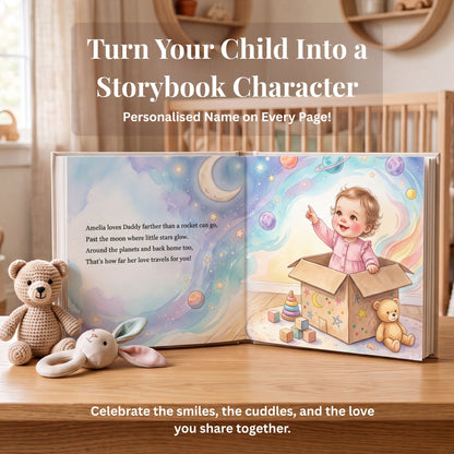 First Fathers Day Keepsake, Daddy and Me Personalized Book