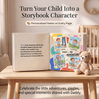 Custom Daddy Book from Child, Personalized Dad and Child Storybook