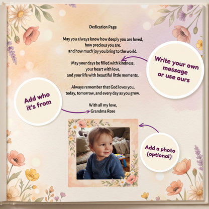 Personalized God’s Love Baby Book, Christian Story with Name