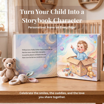 Personalized Fathers Day Book, First Fathers Day Gift from Baby