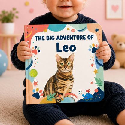 Custom Pet Photo Book, Personalized Pet Story Book, Pet Portrait Book