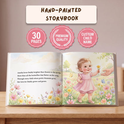 Personalized Fathers Day Book, First Fathers Day Gift from Baby