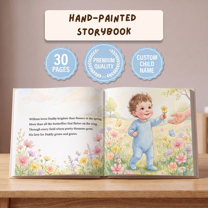 First Fathers Day Keepsake, Daddy and Me Personalized Book