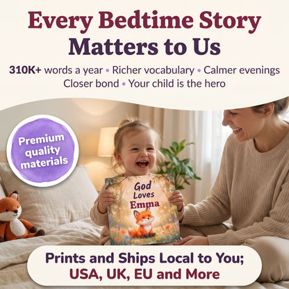 Personalized God’s Love Baby Book, Christian Story with Name