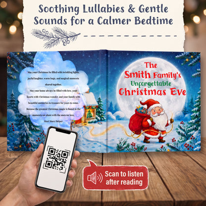 Personalized Family Christmas Book, Custom Name Storybook, Christmas Eve Gift for Family