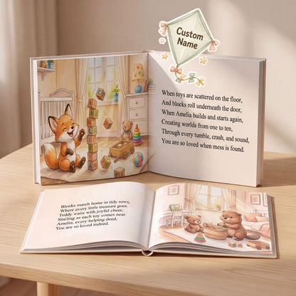 You’re So Loved Custom Name Book, Newborn Book, First Year Keepsake Gift