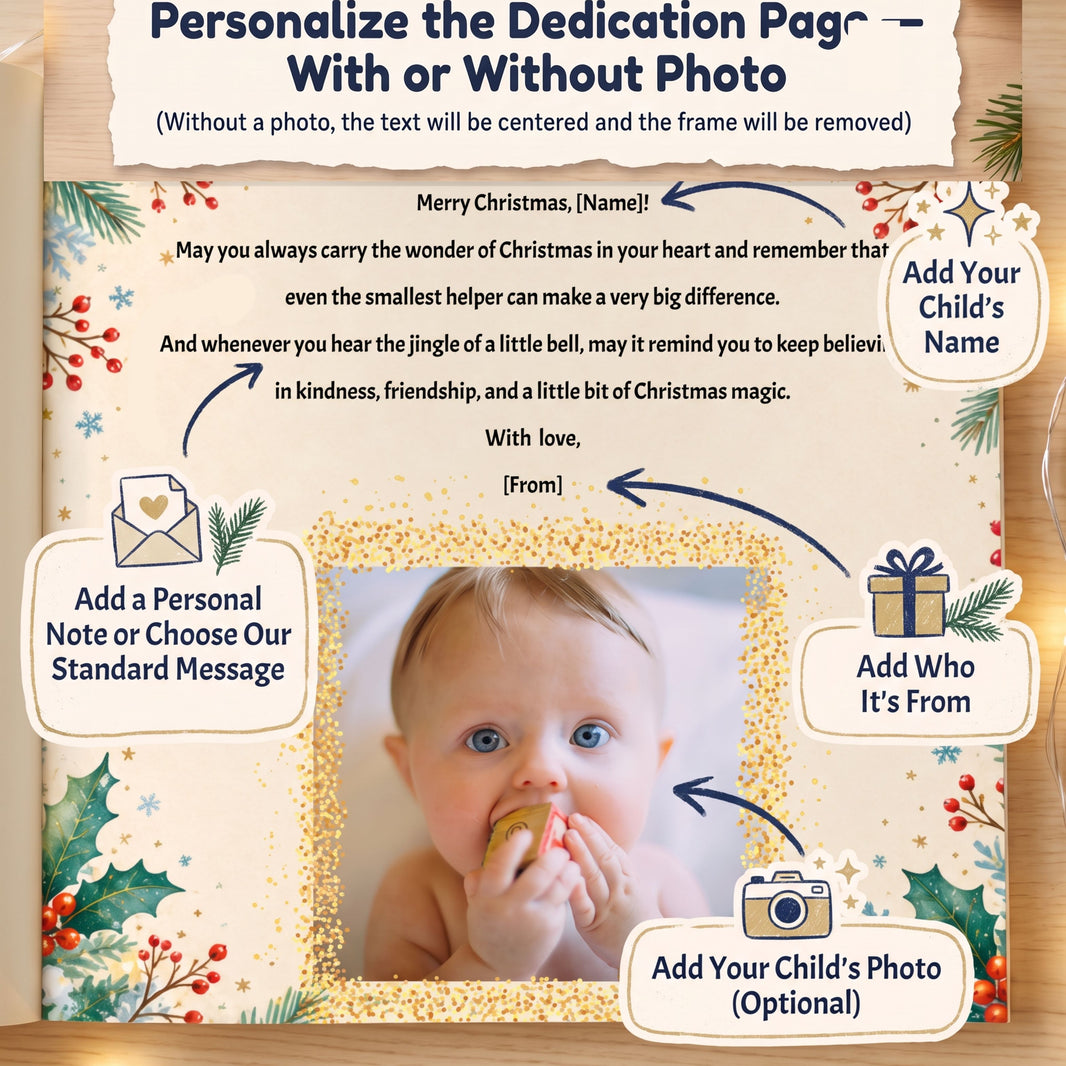 1st Christmas Gift, Personalized Baby’s First Christmas Book