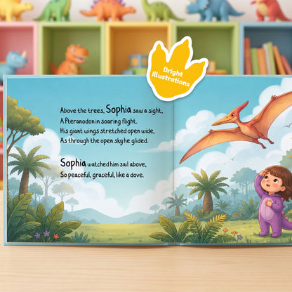 Dinosaur Birthday Book Personalized, Personalized Dino Character
