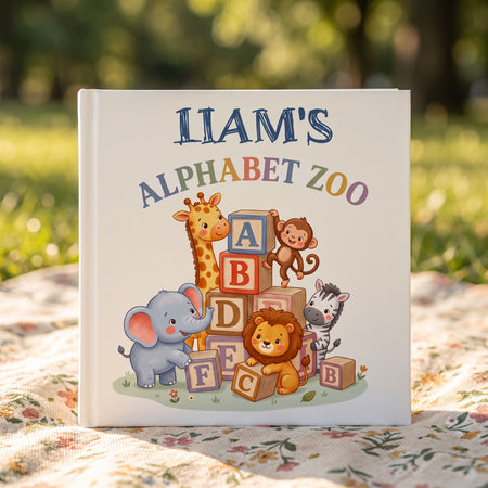 Personalized Animal Alphabet Book, Custom Name ABC Story for Kids