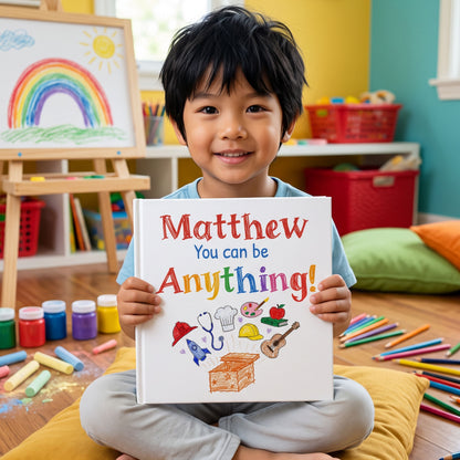 Personalized You Can Be Anything Book, Custom Name Storybook for Kids