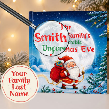 Personalized Christmas Eve Book for Family, Xmas Gift for Parents and Kids