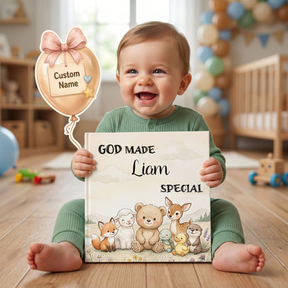 Personalized Baptism Gift for Boy or Girl, Christian Storybook, Faith Bedtime Book