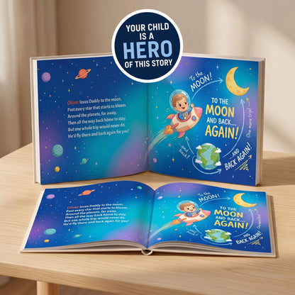 Custom Daddy Book from Child, Personalized Dad and Child Storybook