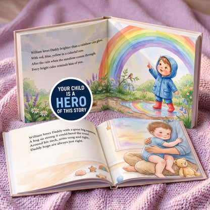 Personalized Fathers Day Book, First Fathers Day Gift from Baby