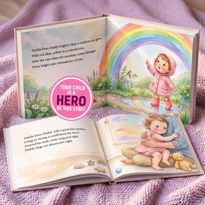 First Fathers Day Keepsake, Daddy and Me Personalized Book