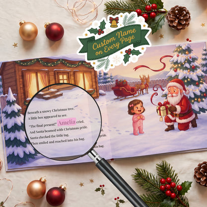 Custom Name Santa Story, Night Before Christmas Book
