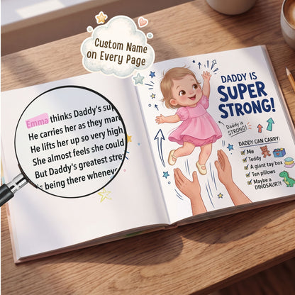 Personalized Baby Book for Daddy, New Dad Gift from Baby, First Time Dad Gift