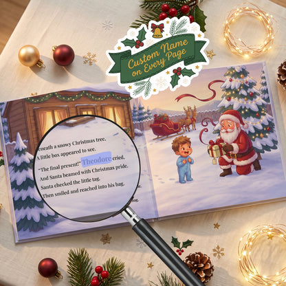 Personalized Christmas Eve Book for Kids, Custom Storybook with Name