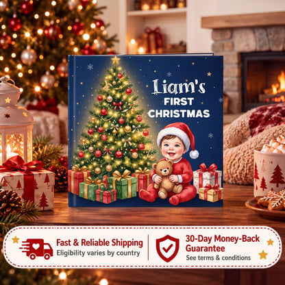Baby’s First Christmas Personalized Book, 1st Christmas Baby Gift