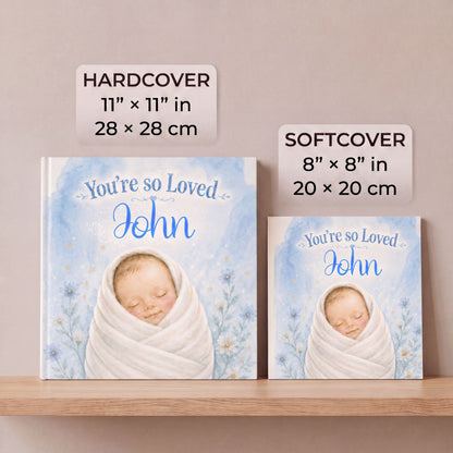 Personalized Baby Book with Name, You’re So Loved Custom Name Book