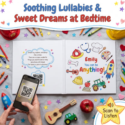 Personalized You Can Be Anything Book, Custom Name Storybook for Kids