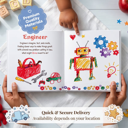 Personalized You Can Be Anything Book, Custom Name Storybook for Kids