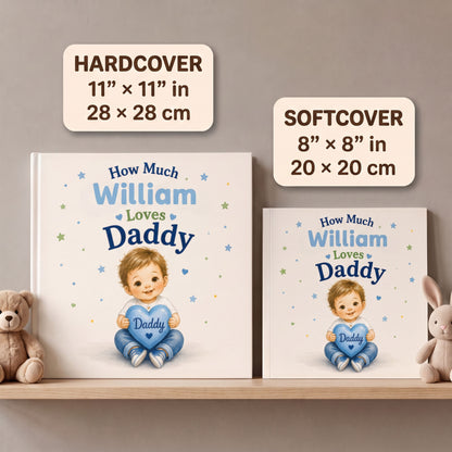 Personalized Fathers Day Book, First Fathers Day Gift from Baby