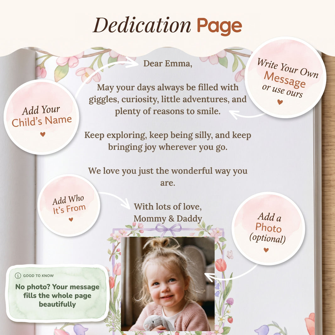 Custom Name Animal Book for Toddler, Personalized Silly Goose Storybook, Bedtime Story for Kids,