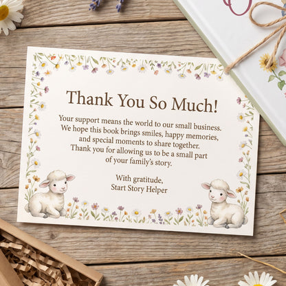 Custom Christian Baby Book with Name, God Loves You Bible Storybook