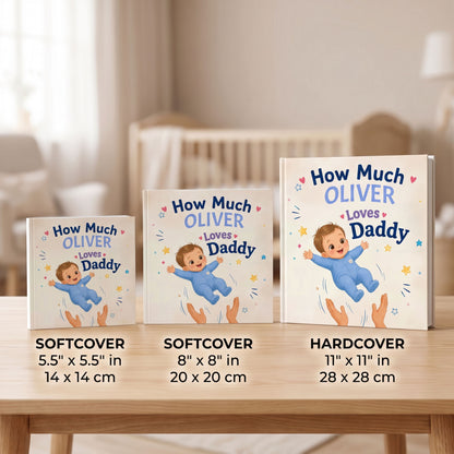 Custom Daddy Book from Child, Personalized Dad and Child Storybook
