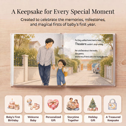 Personalized Back to Kindergarten Book, Custom Name Back to School Story