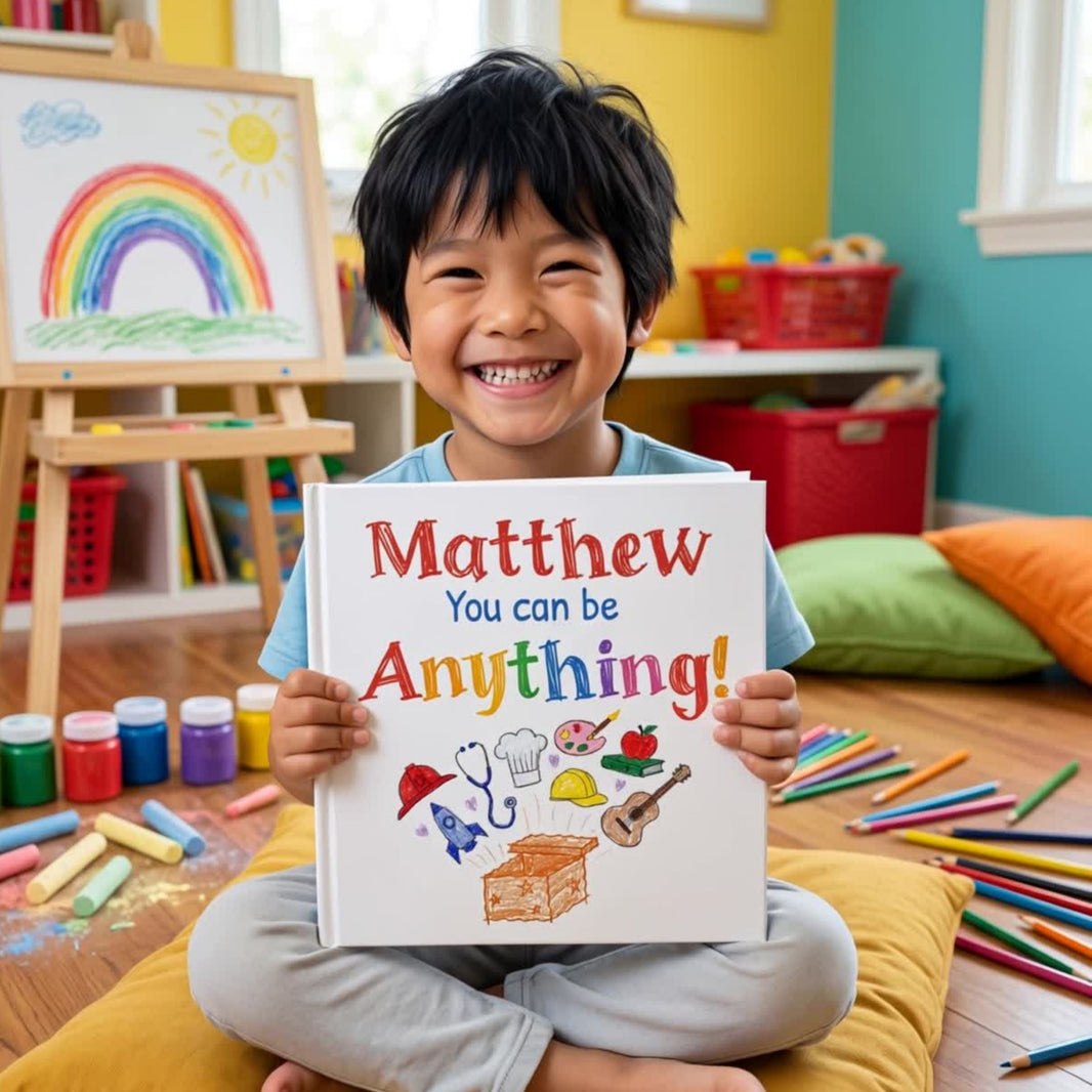 Personalized You Can Be Anything Book, Custom Name Storybook for Kids