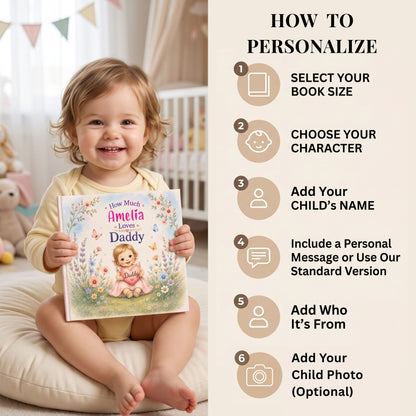 First Fathers Day Keepsake, Daddy and Me Personalized Book