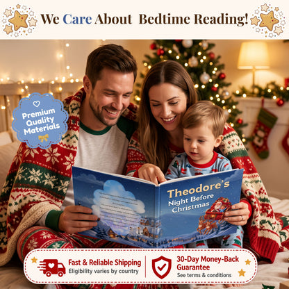 Custom Name Santa Story, Night Before Christmas Book
