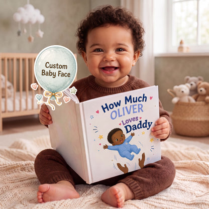 Custom Daddy Book from Child, Personalized Dad and Child Storybook