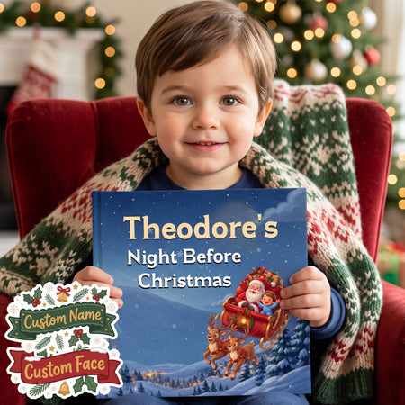 Custom Name Santa Story, Night Before Christmas Book