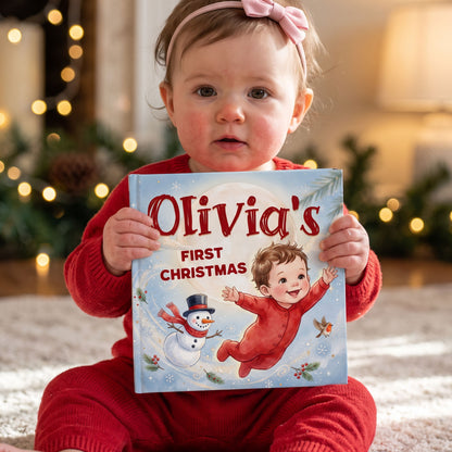 1st Christmas Gift, Personalized Baby’s First Christmas Book