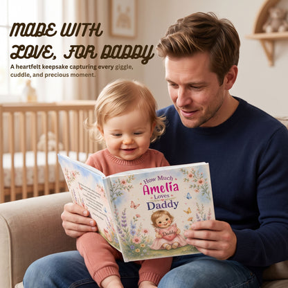 First Fathers Day Keepsake, Daddy and Me Personalized Book