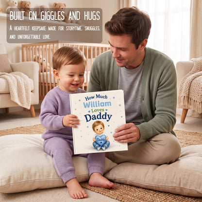 Personalized Fathers Day Book, First Fathers Day Gift from Baby
