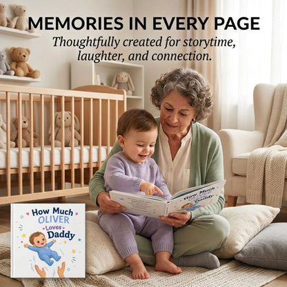 Custom Daddy Book from Child, Personalized Dad and Child Storybook